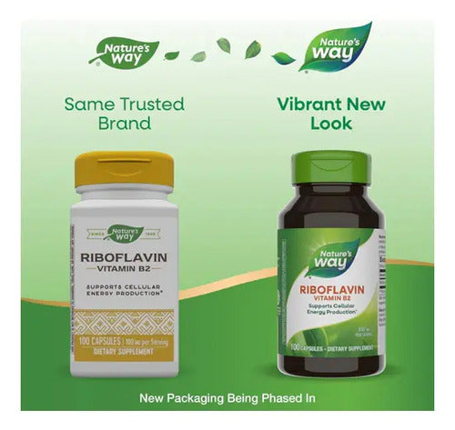 Natures Way - Riboflavina Vitamina B2 100mg 100 Capsulas N/a