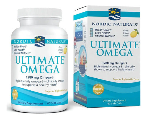 Nordic Naturals - Ultimate Omega 3 1280mg Limón 60capsulas 