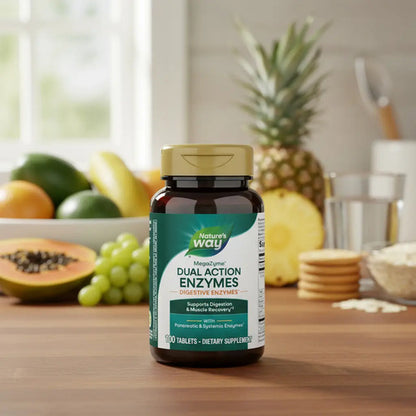 Natures Way Enzymas Digestivas Pancreáticas Y Sistémicas 100 Sin Sabor