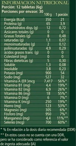 Aquasolar - Spirulina Sports 360 Tabletas 100% Orgánicas  Natural