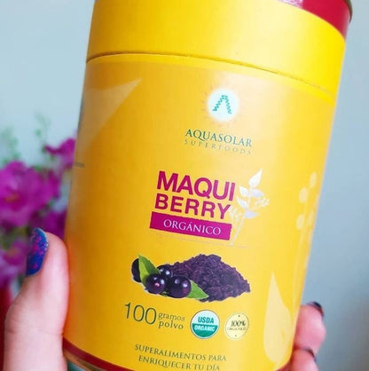 Aquasolar - Maqui Berry 100g Polvo 100% Orgánico