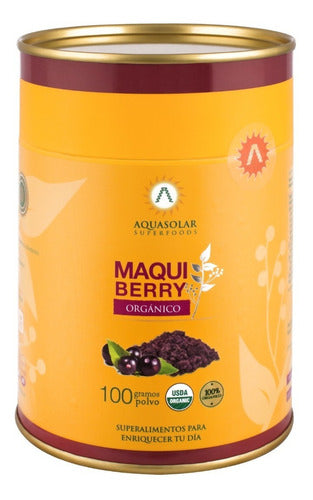 Aquasolar - Maqui Berry 100g Polvo 100% Orgánico
