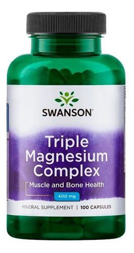 Swanson- Triple Magnesio 400mg 100 Capsulas 