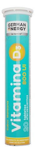 Vitamina D3 800 Ui 20 Tabs, Gnergy Sabor Manzana
