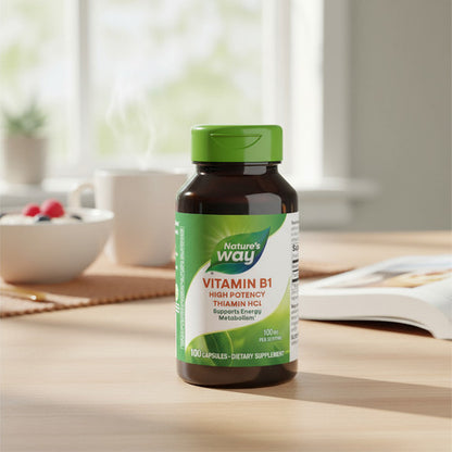 Natures Way - Tiamina Hci + Vitamina B1 100mg 100 Caps N/a