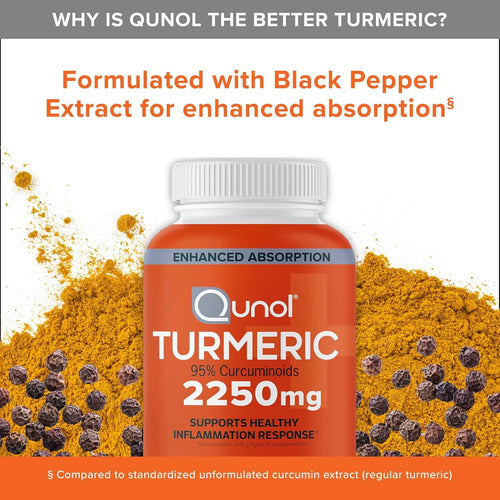 Qunol Turmeric Curcumin 2250mg Alta Potencia N/a