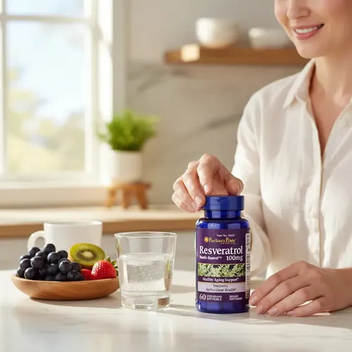 Puritan's Pride- Resveratrol 100mg 60 Cápsulas Sin Sabor