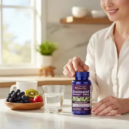 Puritan's Pride- Resveratrol 100mg 60 Cápsulas Sin Sabor