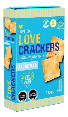 Love Co - Galletas De Garvanzos Crackers - Sal De Mar 130gr