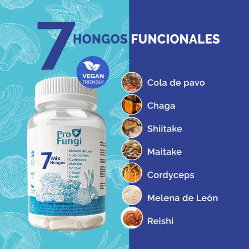 Pro Fungi Mix 7 Hongos Funcionales  Bio Swiss