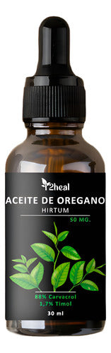 2heal - Aceite De Orégano Carvacrol Y Timol  Vegano 30 Ml