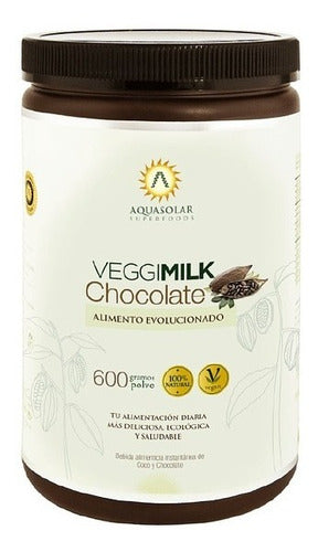 Aquasolar - Veggimilk Chocolate 600gr (leche De Coco, Cacao)