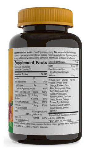 Natures Way Alive B-complex Complejo B Gomitas 60 Unidades Mango