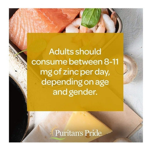 Puritan's Pride - Zinc Gluconato 25mg 100 Tabletas 
