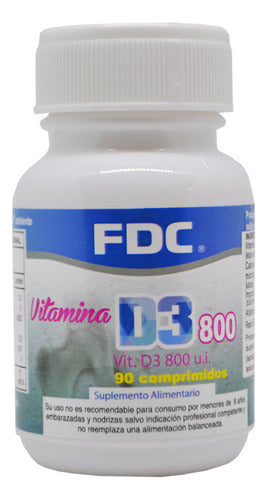 Vitamina D3 800 Ui X 90 Comprimidos