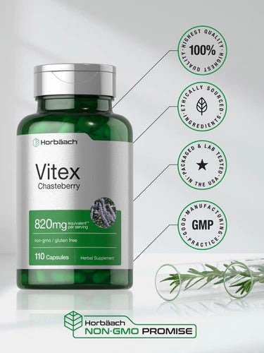 Horbaach- Vitex Chastaberry 110caps Equilibrio Hormonal Ninguno