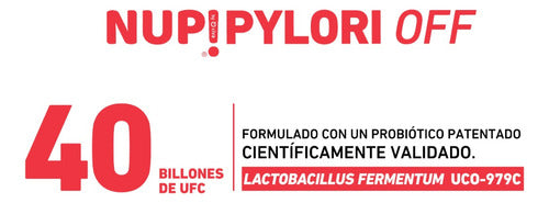 Nup!- Pylori Off 60 Billones + Vitminas + Minerales 30 Capsulas