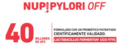 Nup!- Pylori Off 60 Billones + Vitminas + Minerales 30 Capsulas