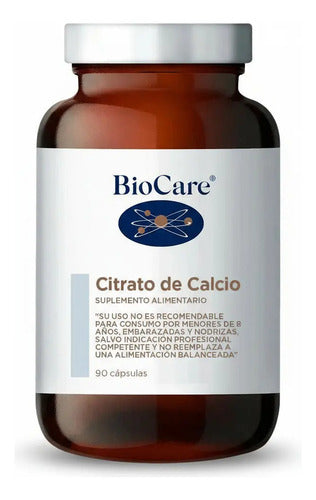 Biocare  - Citrato De Calcio 90 Cápsulas N/a
