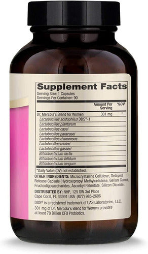 Dr. Mercola - Probióticos Complete Women 90 Caps (3 Meses)