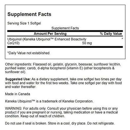 Swanson - Ubiquinol 50 Mg 60 Softgel 