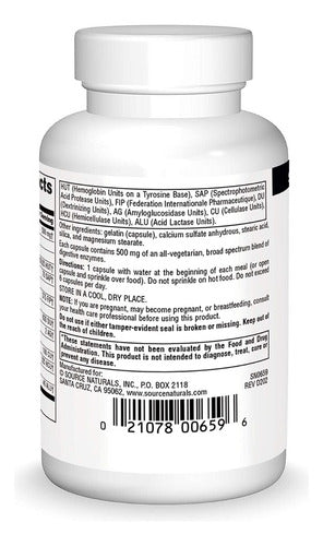 Source Naturals - Essential Enzymes 500mg 60caps