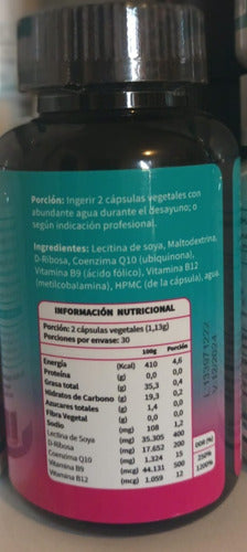 Ortomolecular- Coenzima Q10 + D Ribosa 100 Mg-60 Cápsulas