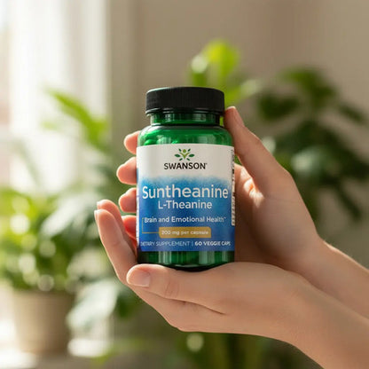 Swanson - Suntheanine L-teanina 200mg 60 Cápsulas Sin Sabor