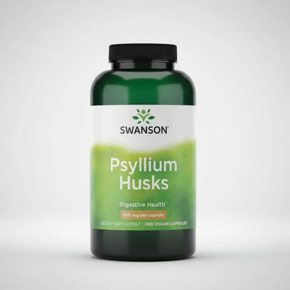 Swanson- Psyllium Husks 610mg 300 Capsulas 