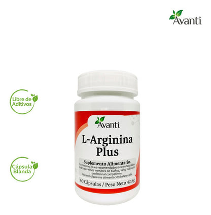 Avanti- L-Arginina Plus 60 Cápsulas