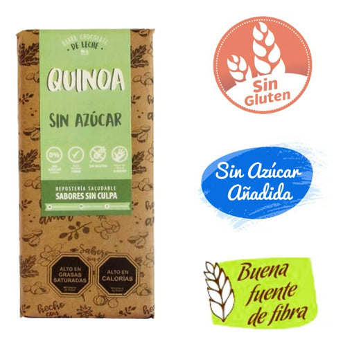Sabores Sin Culpa Chocolate Con Quinoa Sin Azucar Sin Gluten