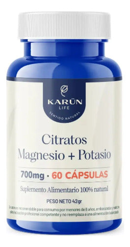  Karun Life- Citrato De Magnesio Y Potasio 60 Cápsulas