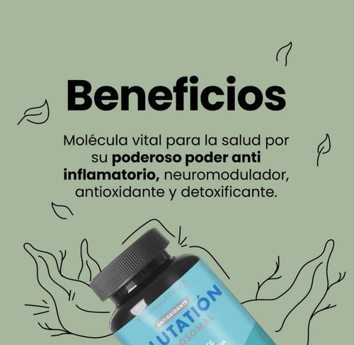 Ortomolecular- Glutatión Liposomal 100 Mg 60 Cápsulas