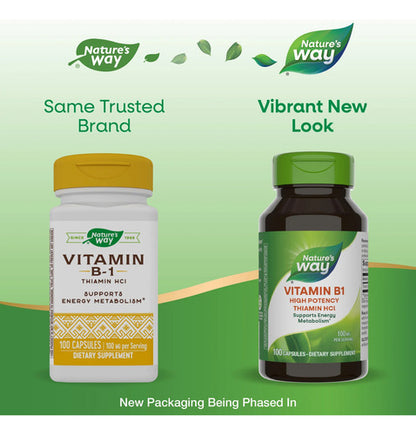 Natures Way - Tiamina Hci + Vitamina B1 100mg 100 Caps N/a