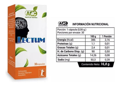 Lectum (ginseng Siberiano + Schizandra) 30 Cáps