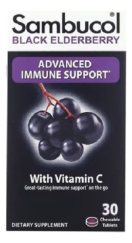 Sambucol - Sauco Negro + Vitamina C 30 Tabletas Masticables