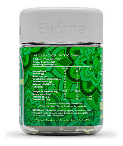 Eterna Nutrition - Vinagre Sidra De Manzana 60 Gomitas