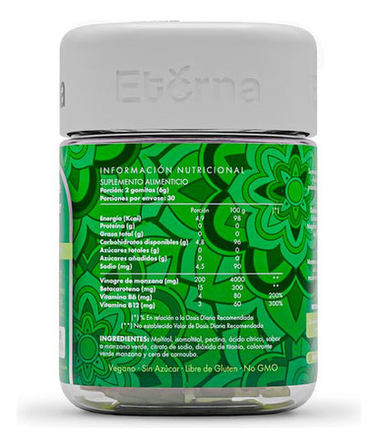 Eterna Nutrition - Vinagre Sidra De Manzana 60 Gomitas