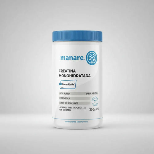 Manare- Creatina Monohidratada 300gr Creavitalis Alta Pureza 