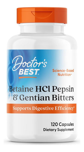 Doctor Best - Betaina Hcl Pepsin Gestian Bitters 120cápsulas