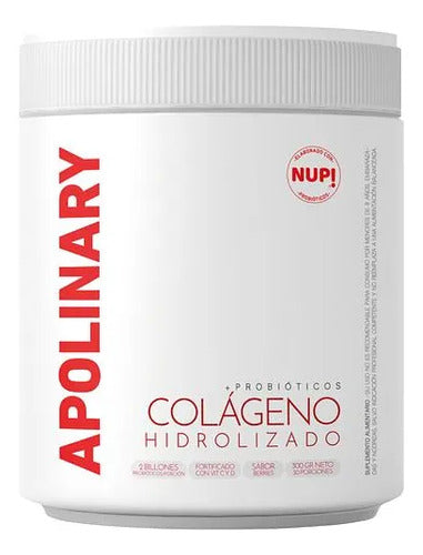 Nup!- Apolinary Colágeno Hidrolizado + probióticos- 300 Gramos Berries