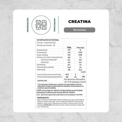 Karun Life - Creatina Monohidratada 150 Gomitas Arándano