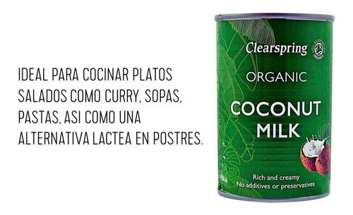 Clearspring - Leche De Coco 400ml