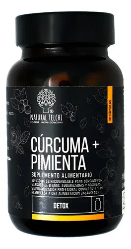 Natural Telchi- Cúrcuma+pimienta 500mg  90cápsulas