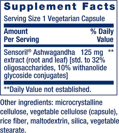 Life Extension Ashwagandha Optimizada Patentada 60 Cáps