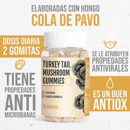 Cola De Pavo - Gomitas 60 Unidades Sabor Naranja