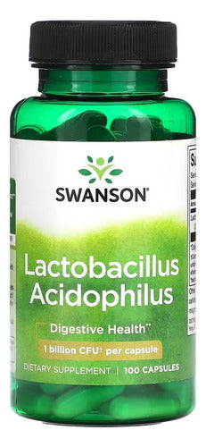 Swanson- Lactobacillus Acidophilus  slaud digestiva 100 caspulas