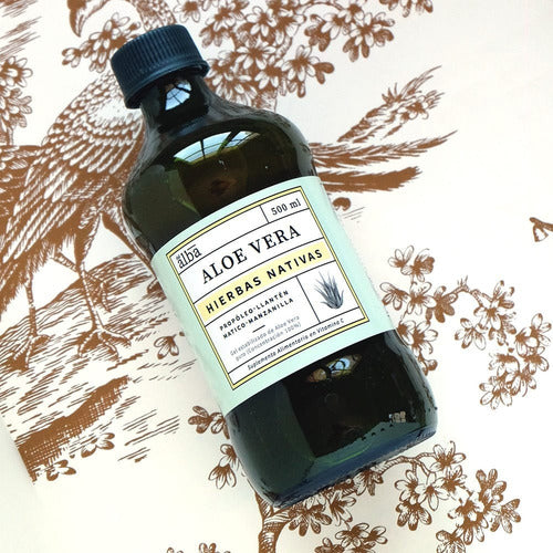 Apicola Del Alba- Aloe Vera Gel Hierbas Nativas 500 Mililitros