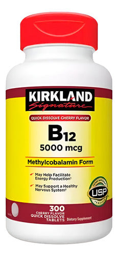 Kirkland - B12 5000 Mcg 300 Cápsulas  (disolución Rápida)