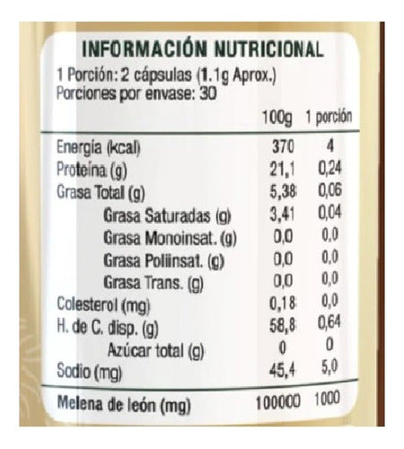 Extremo Sur- Melena De León 60 Cápsulas 